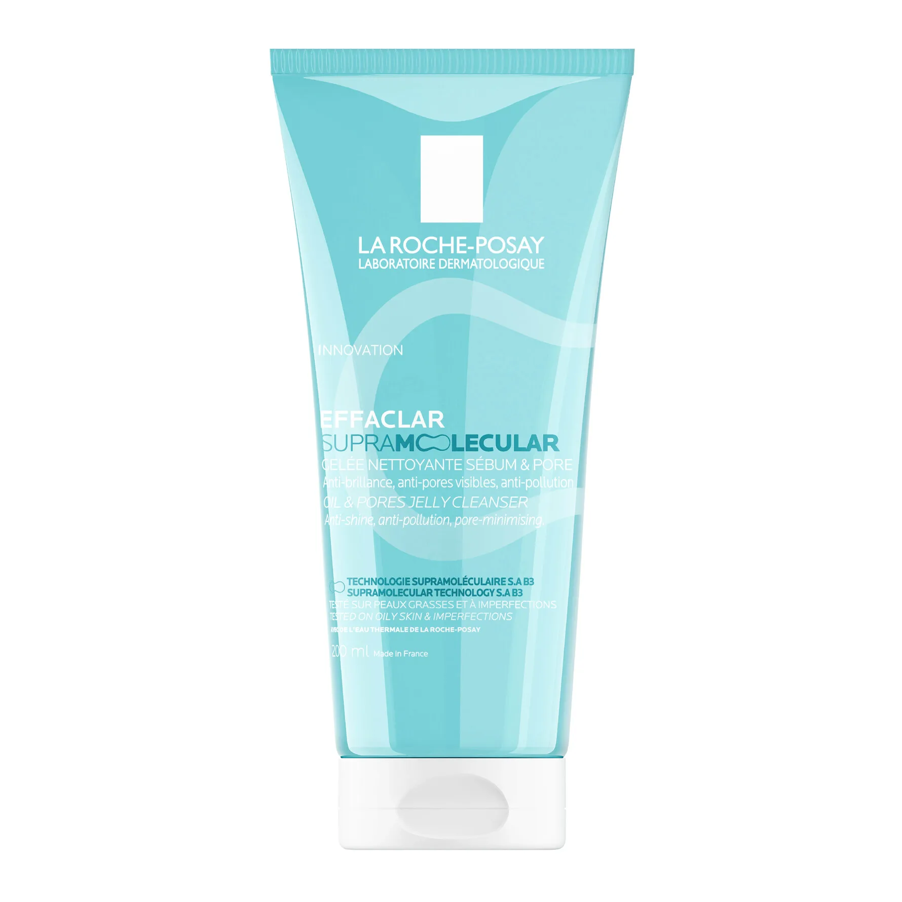 La Roche-Posay Effaclar Supramolecular Reinigungsgel gegen ein glänzendes Gesicht und erweiterte Poren 200 ml
