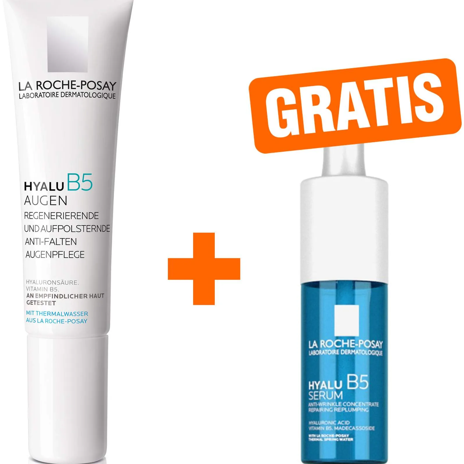 La Roche Posay Hyalu B5 Augen Creme 15 ml + gratis Hyalu B5 Serum 10ml