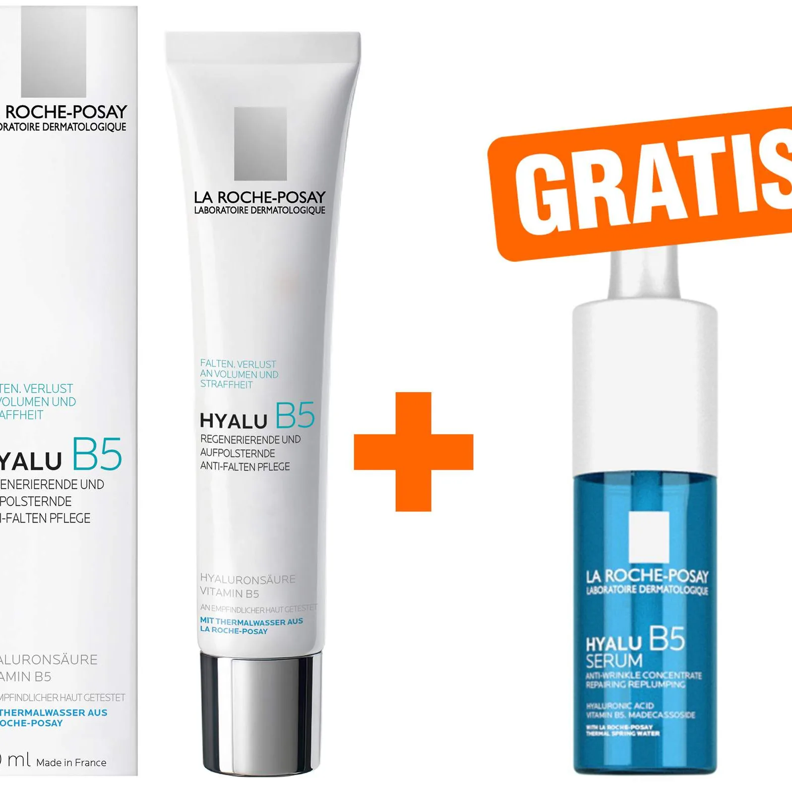 La Roche Posay Hyalu B5 Pflege 40 ml + gratis Hyalu B5 Serum 10 ml
