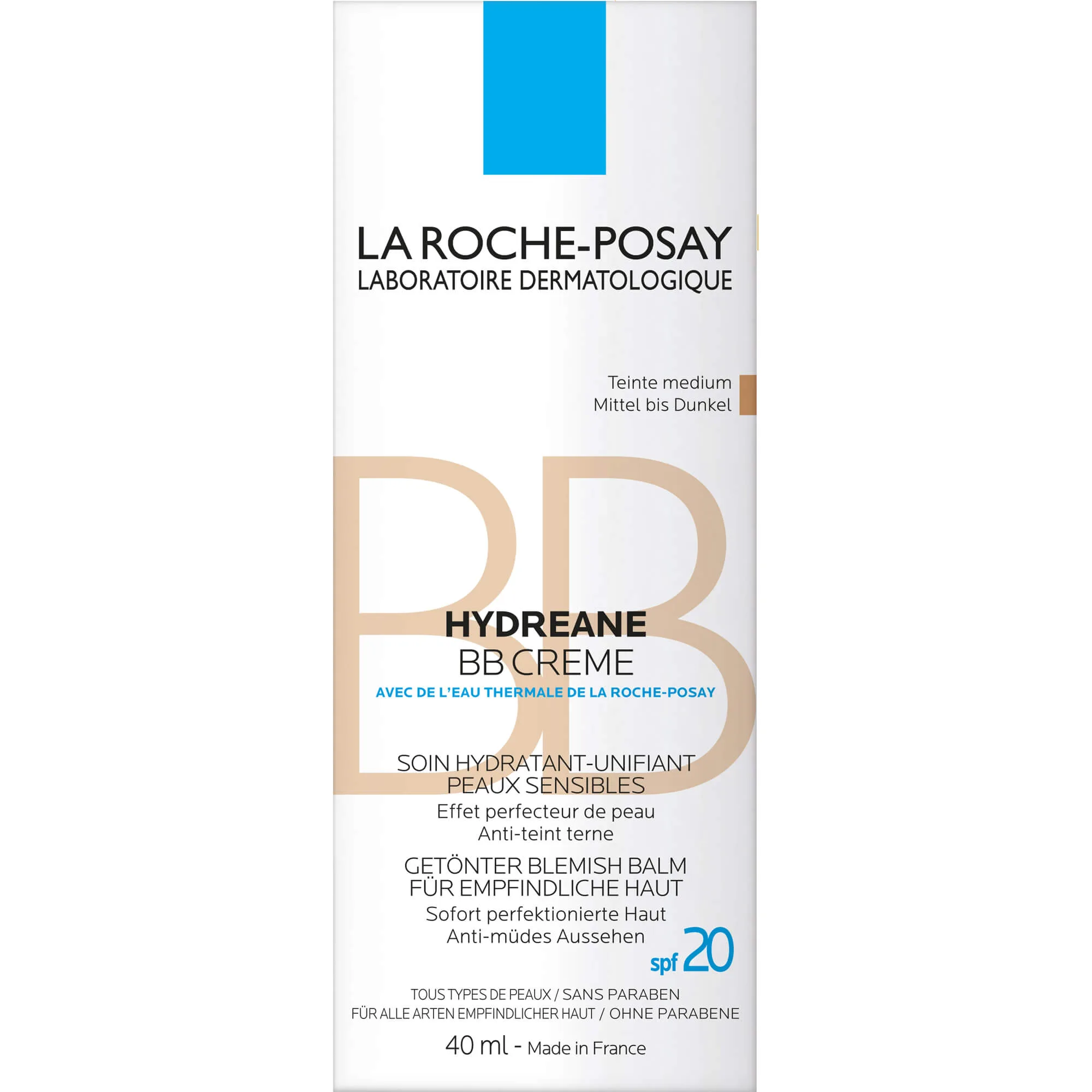 La Roche-Posay Hydreane BB Teinte medium Creme, 40 ml Creme