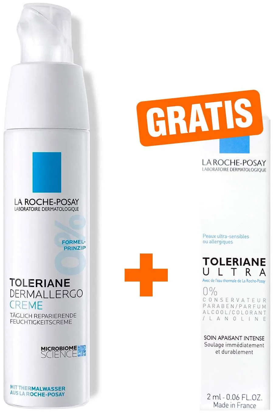 Roche Posay Toleriane Dermallergo 40 ml Creme + gratis Dermallergo Augencreme 2 ml - Bei allergischer Haut