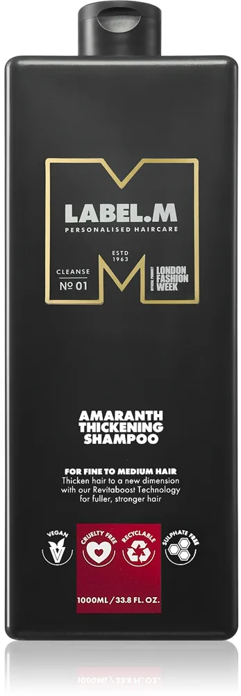 label.m Amaranth Thickening Shampoo Extra volymgivande schampo 1000 ml