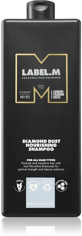 label.m Diamond Dust Nourishing Shampoo Nærende shampoo til alle hårtyper 1000 ml