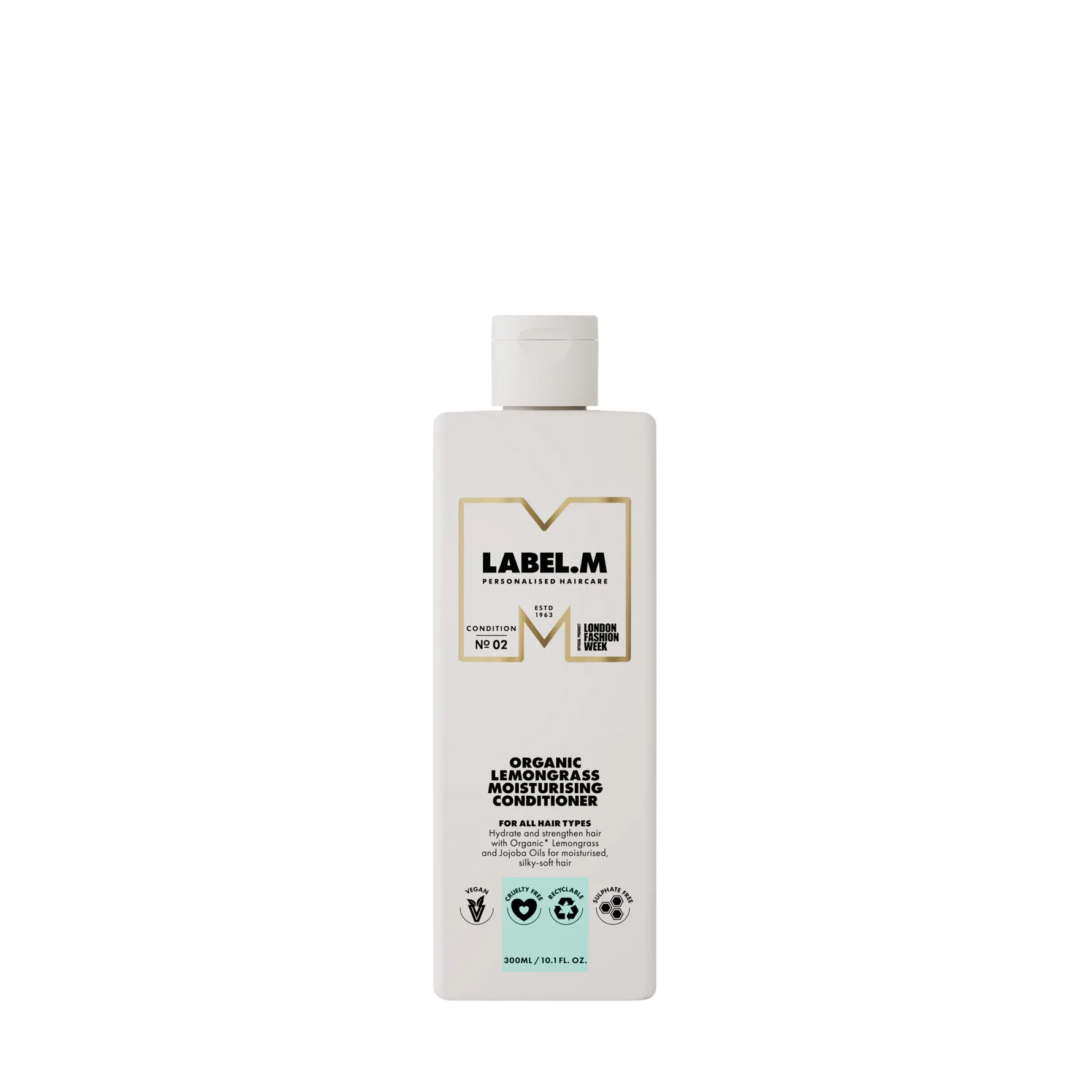 label.m Organic Lemongrass Fuktgivande balsam för alla hårtyper 300 ml