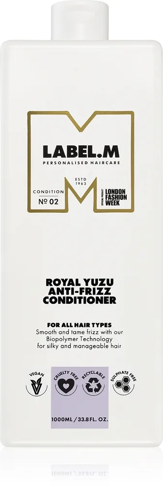 label.m Royal Yuzu Balsam För ostyrigt och krulligt hår 1000 ml