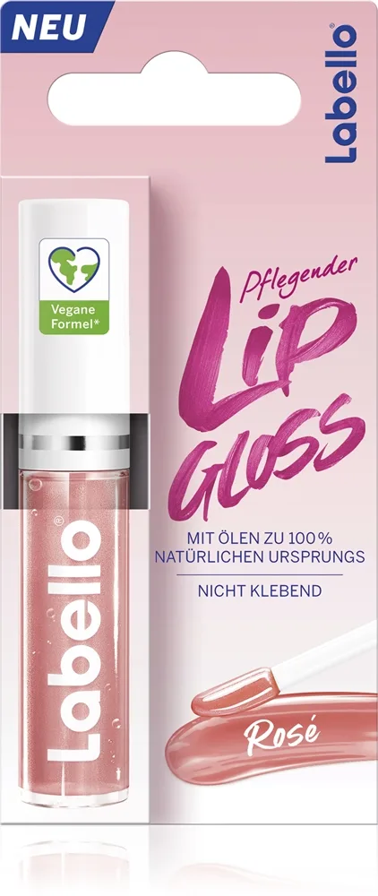 Labello Lip Gloss Hudplejeolie til læber Skygge Rosé 5.5 ml
