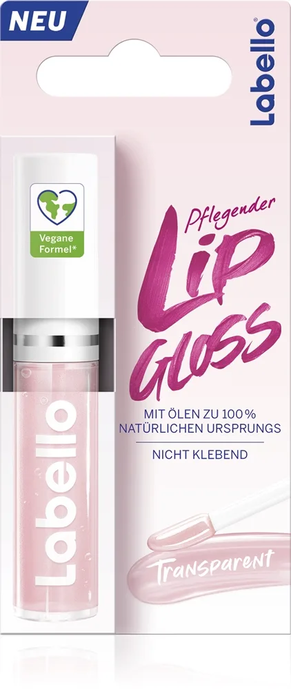 Labello Lip Gloss hoitava öljy huuliin sävy Transparent 5.5 ml