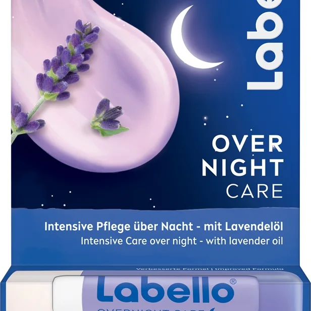 Labello Over Night Care Reparerande läppbalsam med lavendel 4.8 g
