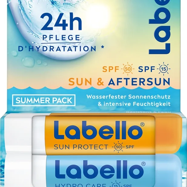 Labello Sun & Aftersun Ekonomiförpackning för läppar
