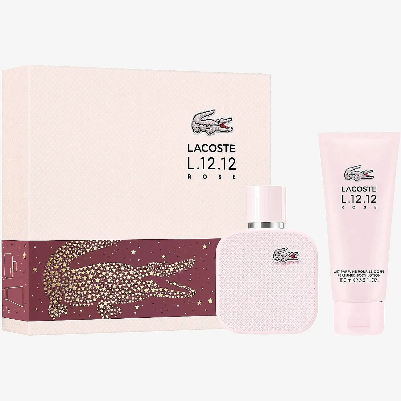 Lacoste Fragrance L.12.12 Rose Set - Edp 50 Ml + Bl 100 Ml - Nude - ONE SIZE