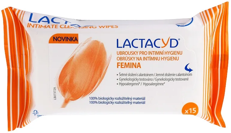 Lactacyd Femina intiimipyyhkeet 15 kpl