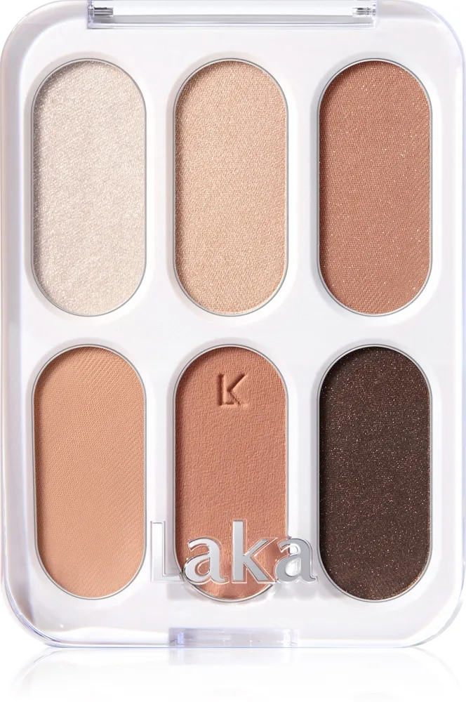 Laka Forever6 Eye Palette Øjenskygge palette Skygge 04 Tan Peach 7 g