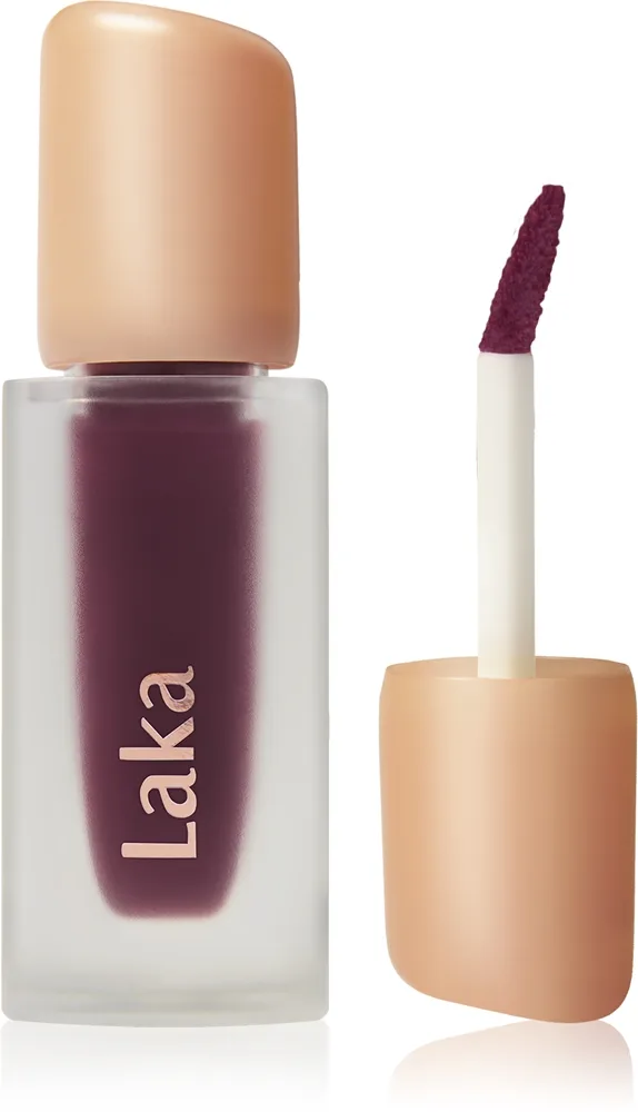 Laka Fruity Glam Tint pitkäkestoinen huulikiilto kosteuttava vaikutus sävy 123 Unsweet Berry 4.5 g