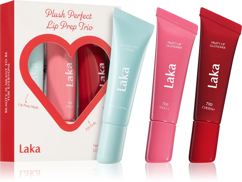 Laka Plush Perfect Lip Prep Trio Gavesæt til læber