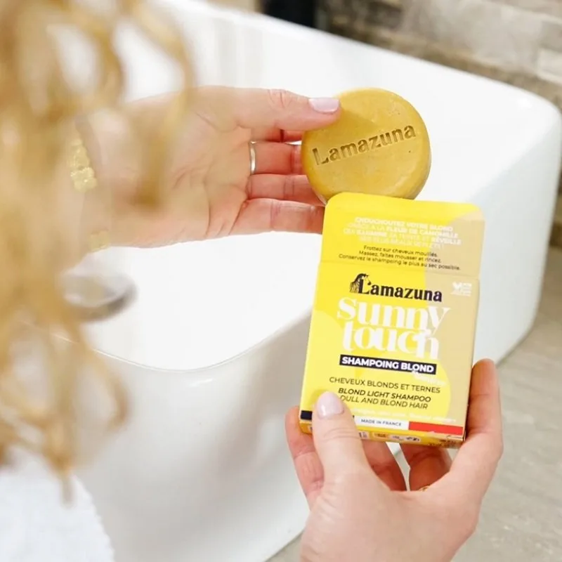 Lamazuna - Ekologisk schampobar för blont och torrt hår - Sunny touch