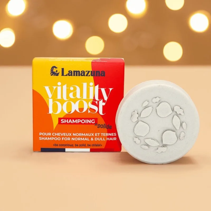 Lamazuna - Økologisk shampoobar til normalt & tørt Hår - Vitality boost