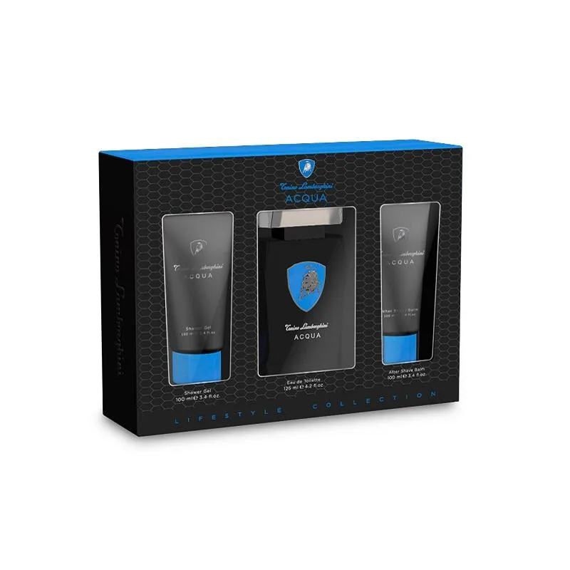 Giftset Lamborghini Acqua Edt 125ml + Shower Gel 100ml + Aftershave Balm 100ml