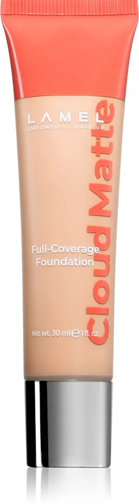 LAMEL Cloud Matte Full-Coverage Foundation Heltäckande foundation För en matt look Skugga 04W Beige 30 ml