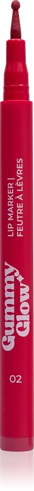LAMEL Gummy Glow Lip Marker Læbe markør med længerevarende effekt Skygge 02 1.6 ml