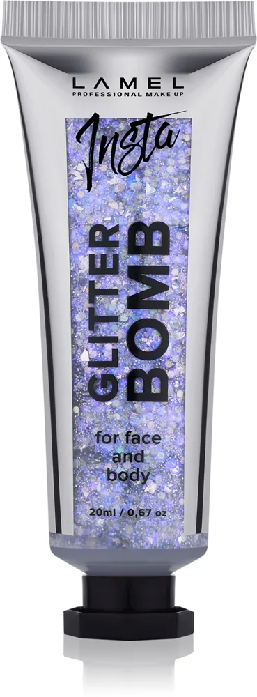 LAMEL Insta Glitter Bomb Glitter för ansikte och kropp #401 20 ml
