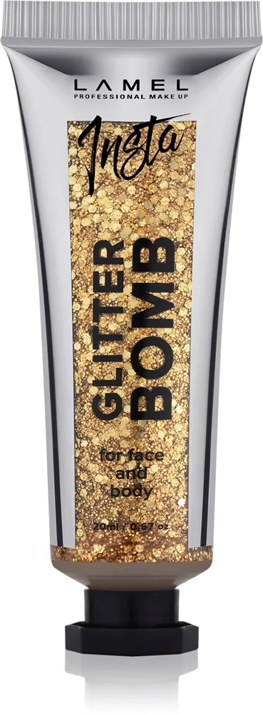 LAMEL Insta Glitter Bomb Glitter för ansikte och kropp #402 20 ml