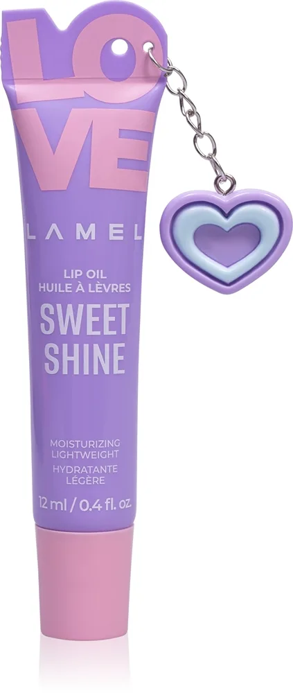 LAMEL Love Sweet Shine Fugtende olie til læber Skygge 03 Grape 12 ml