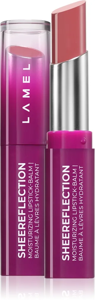 LAMEL SHEEReflection Moisturizing Lipstick-Balm Tonad läppbalsam med återfuktande effekt Skugga 01 Rose-Confidence 3.6 g