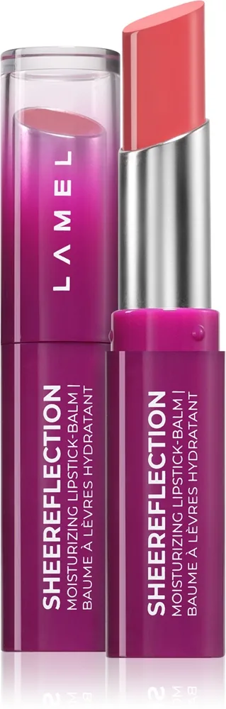 LAMEL SHEEReflection Moisturizing Lipstick-Balm Tonad läppbalsam med återfuktande effekt Skugga 04 Pink Inspired 3.6 g