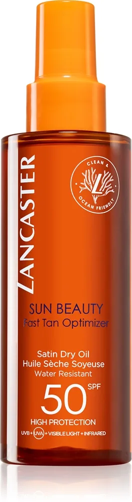 Lancaster Sun Beauty Satin Dry Oil Tør solcreme olie på spray SPF 50 I. 150 ml