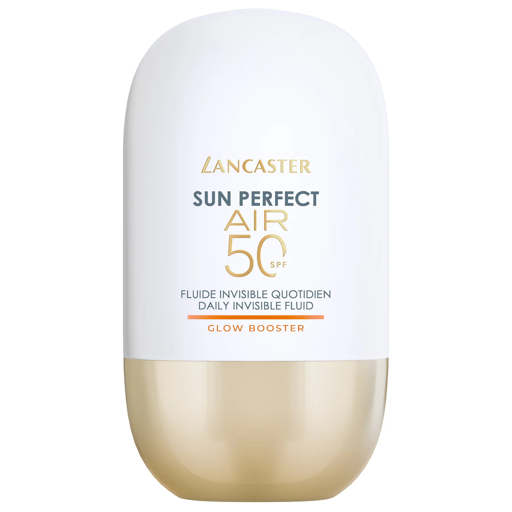 Lancaster Sun Perfect Air 50 Glow Booster erittäin kevyt suojaava fluidi väsyneelle iholle SPF 50 40 ml