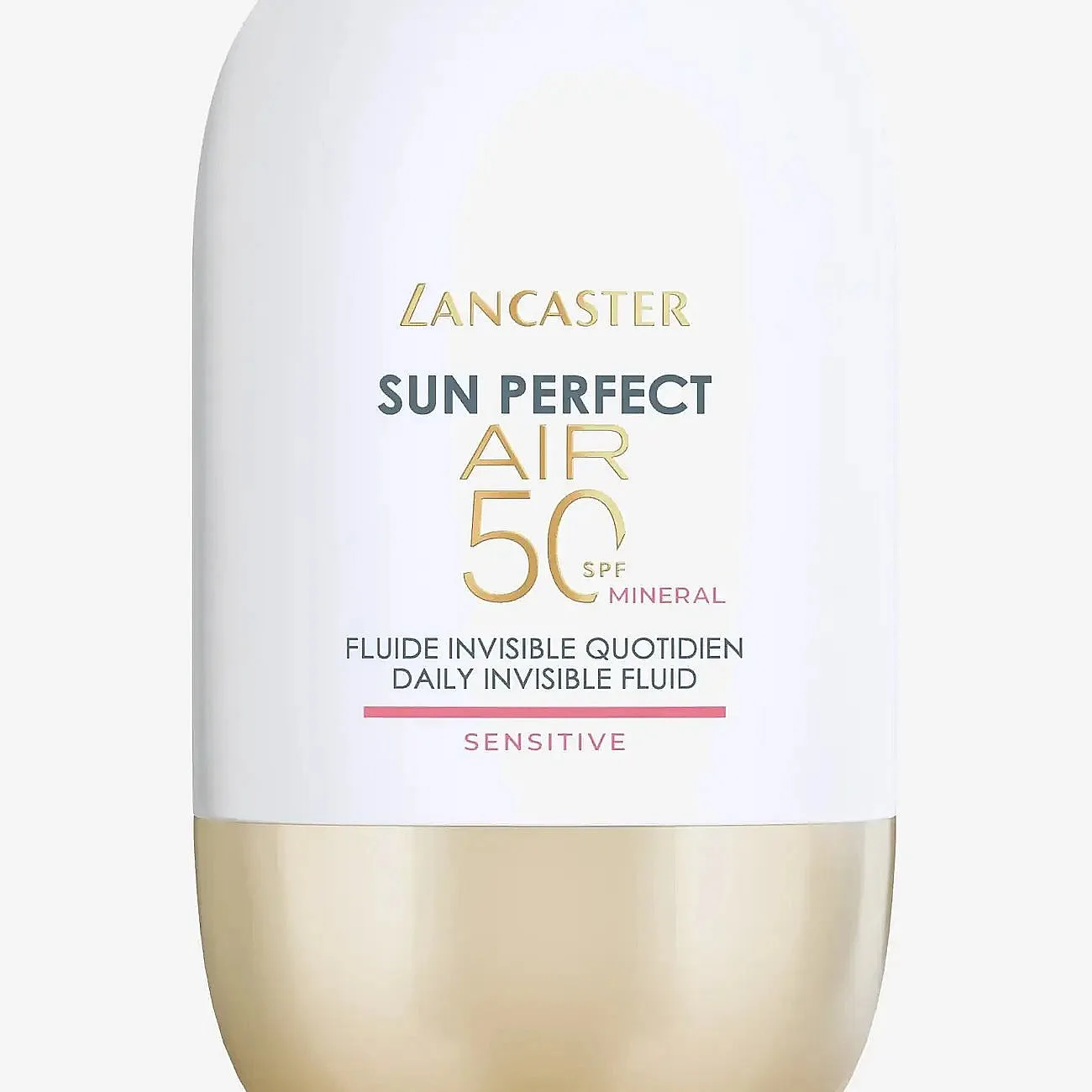 Lancaster Sun Perfect Air 50 Sensitive Mineral erittäin kevyt suojaava fluidi herkälle ja punoitukseen taipuvaiselle iholle SPF 50 40 ml