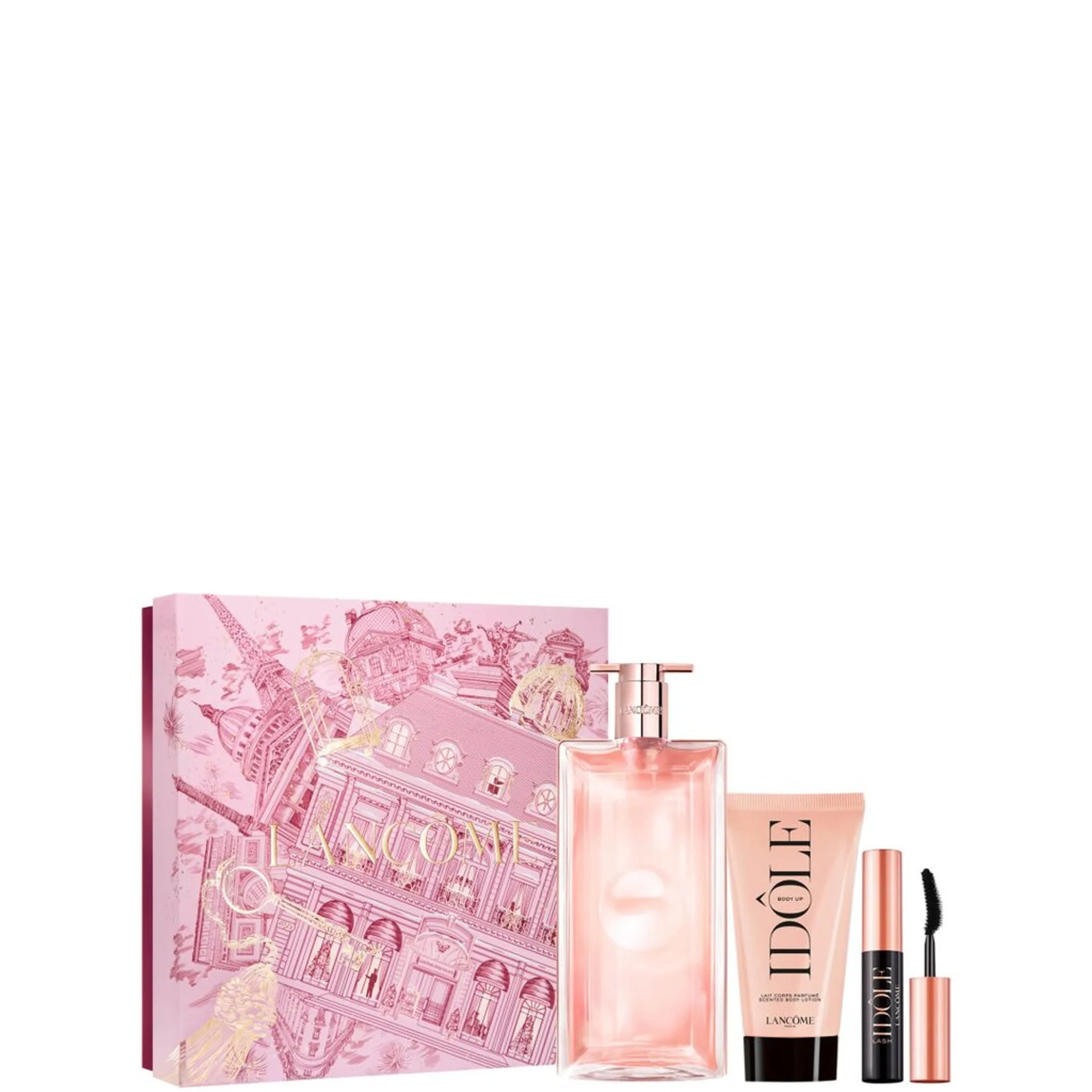 LANCÔME Idôle Eau de Parfum 50 ml Set (+ EdP 10 ml + LVEB Bodylotion 50 ml) Tuoksupakkaus