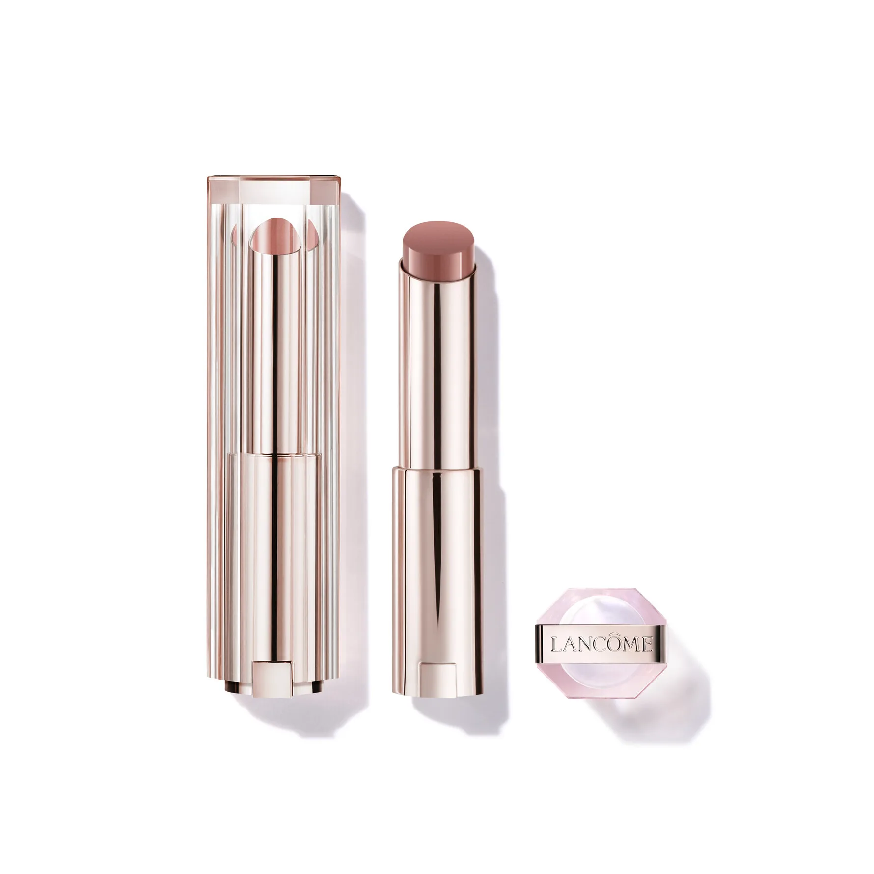 Lancôme Lip Idôle Squalane-12 Butterglow Glowy Color Balm 21 Shade-Throwing Beige