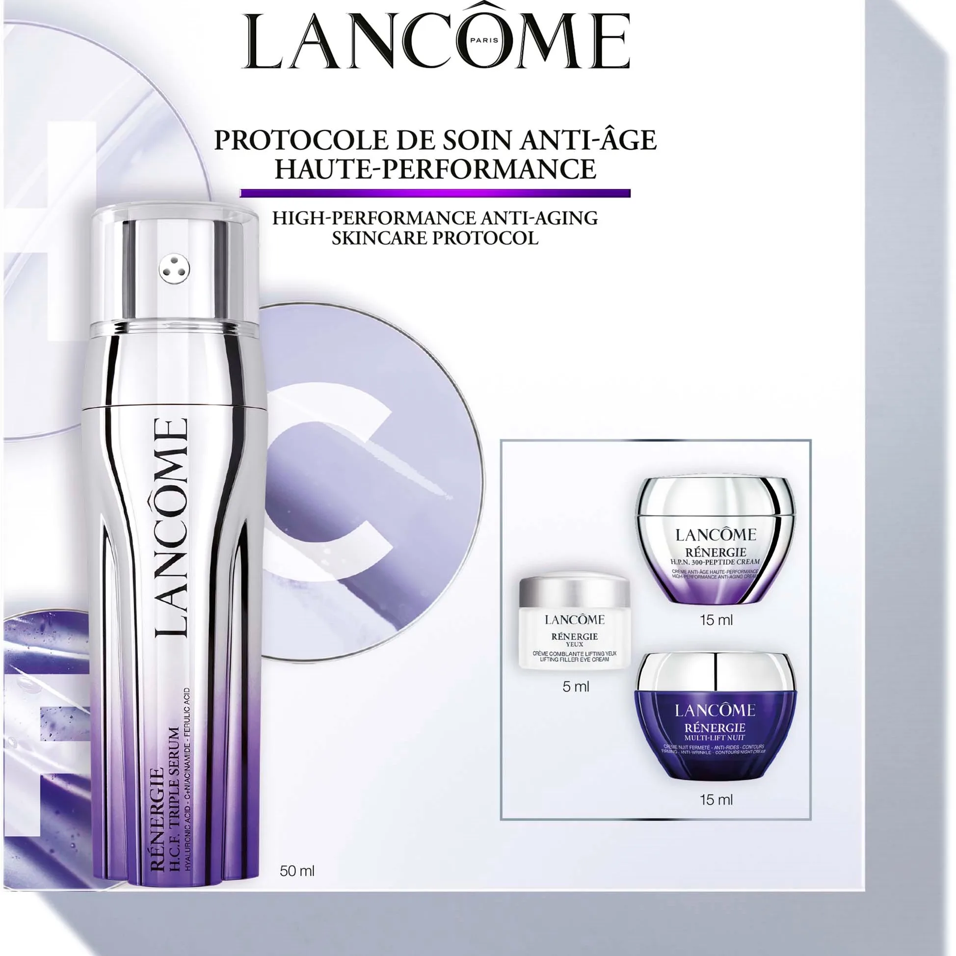 Lancôme Rénergie H.C.F. Triple Serum Face Routine Set 2025 1 pcs