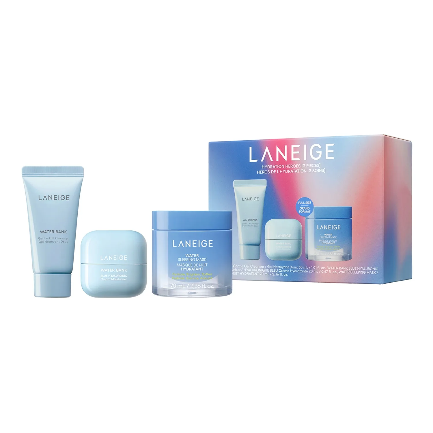 Laneige - Hydration Heroes - Fugtgivende Rutinesæt Til Dag Og Nat - Set Coffret Hydration Heroes 120ml - For Women