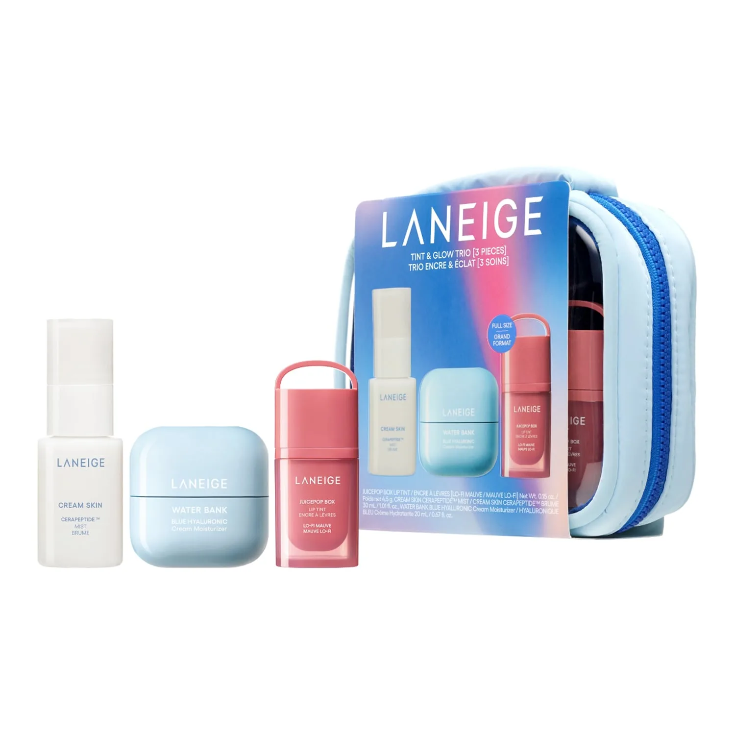 Laneige - Tint & Glow Trio - Limited Edition-sæt Med Fugtgivende Pleje Til Ansigt Og Læber - Set Tint & Glow Trio - For Women