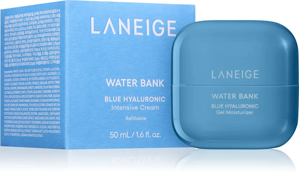 LANEIGE Water Bank Blue Hyaluronic Intensive Cream Refillable Intensiv kräm med hyaluronsyra påfyllbar 50 ml