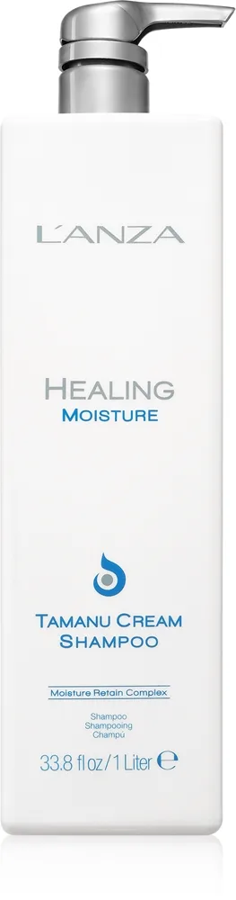 L'anza Healing Moisture Tamanu Cream kosteuttava shampoo päivittäiseen käyttöön 1000 ml