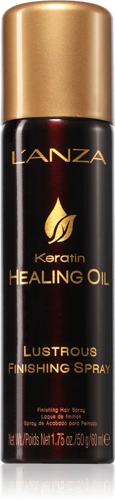 L'anza Keratin Healing Oil Lustrous Finishing Spray Styling Spray for skinnende og blødt hår 60 ml