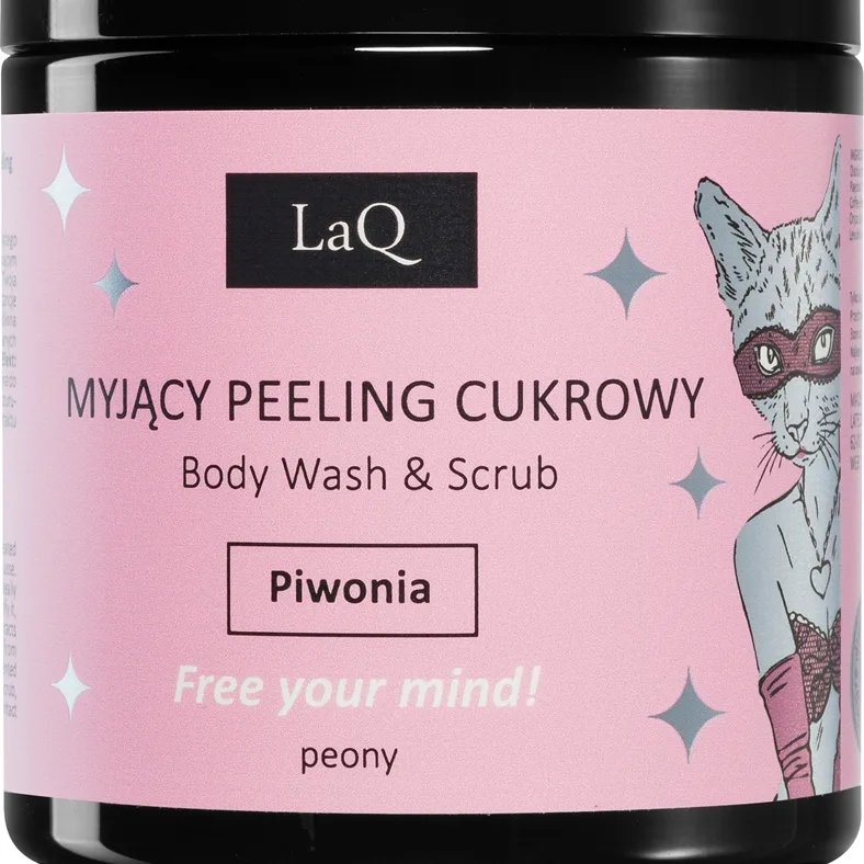 LaQ Kitten Peony Rengöringspeeling för kropp 220 g