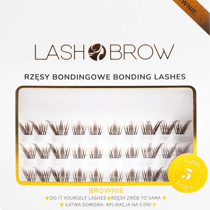 Lash Brow Bonding Eyelashes vippebuketter til at lime på Foxy Brownie 1 stk.