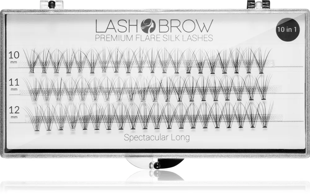 Lash Brow Premium Flare Silk Lashes Falske øjenvipper Spectacular Long 1 stk.