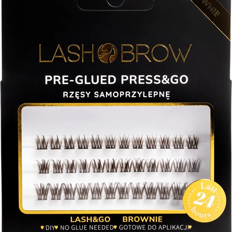 Lash Brow Press&Go Self-Adhesive Eyelashes selvklæbende vippeklynger Daily Natural Brownie 1 stk.