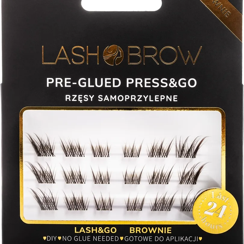 Lash Brow Press&Go Self-Adhesive Eyelashes selvklæbende vippeklynger Lashy Brownie 1 stk.