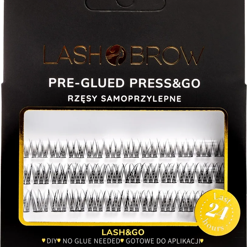 Lash Brow Press&Go Self-Adhesive Eyelashes selvklæbende vippeklynger No Make Up 1 stk.