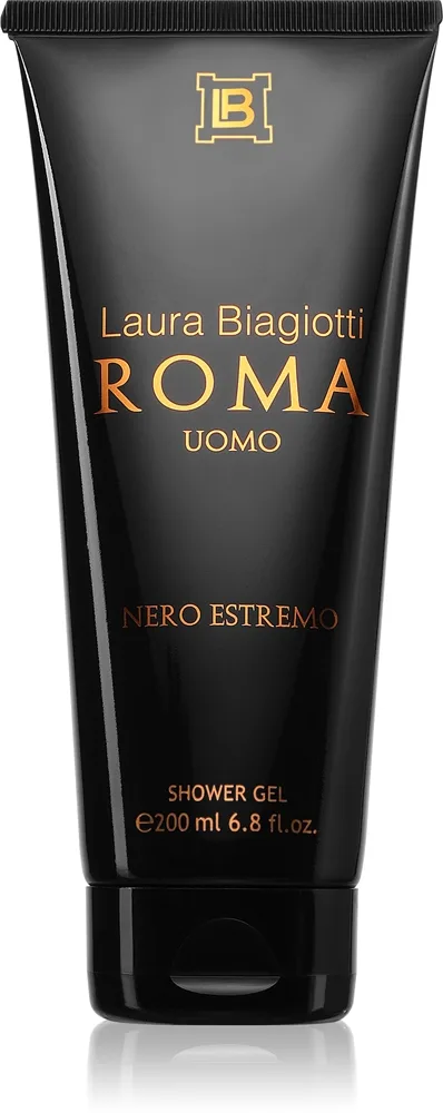 Laura Biagiotti Roma Uomo Nero Estremo Duschtvål för män 200 ml