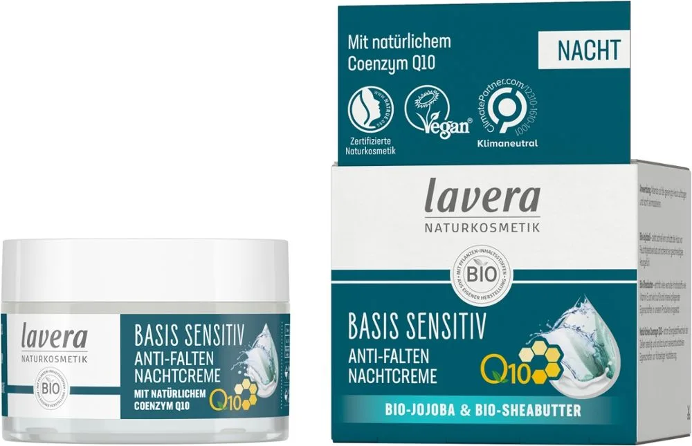 lavera Basis sensitiv anti-rynk Q10 Nattkräm