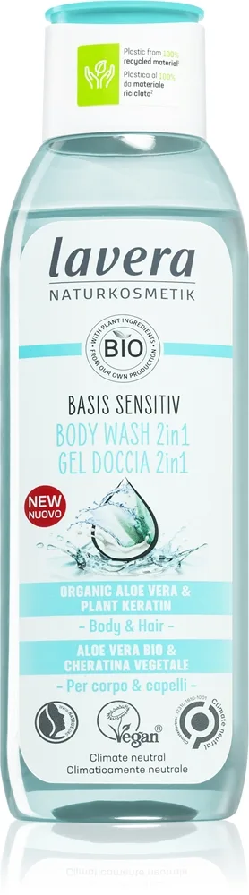 Lavera Basis Sensitiv Body Wash 2in1 250 ml