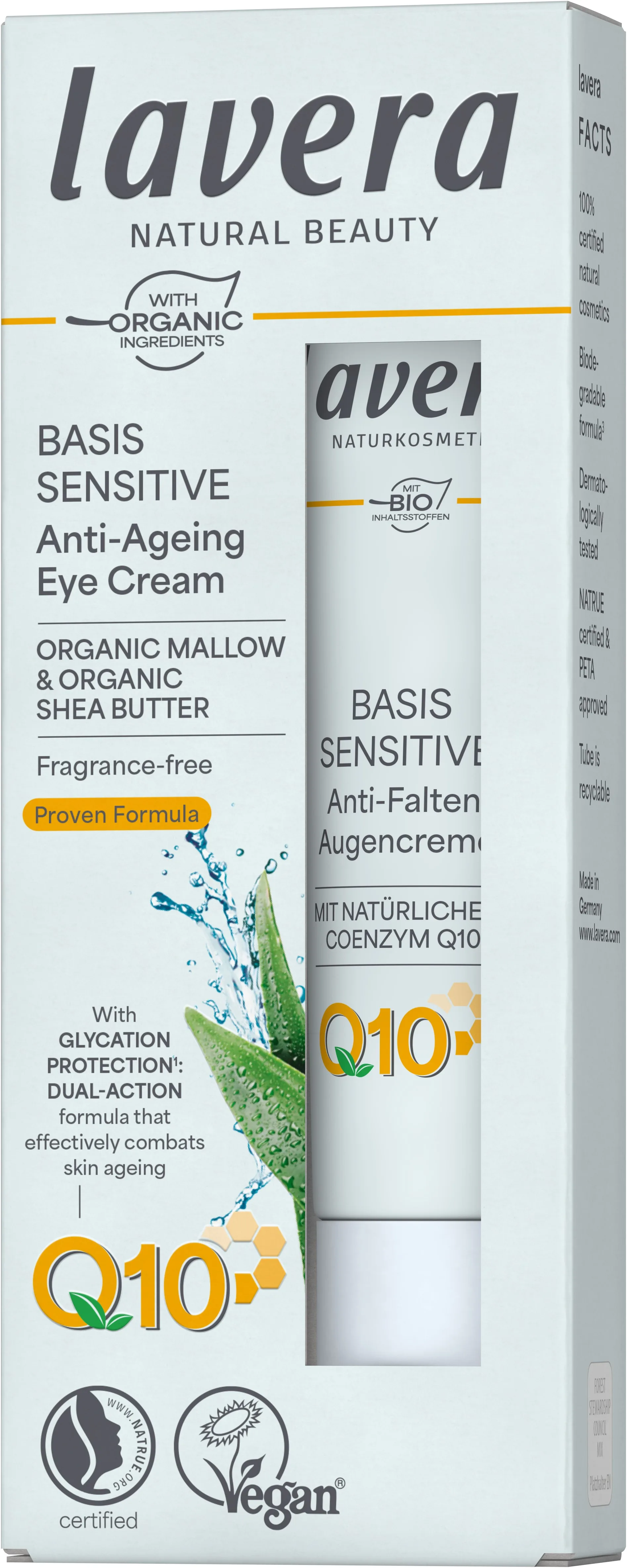 Lavera Basis Sensitiv Anti-Age Eye Cream Q10 - 15 ml