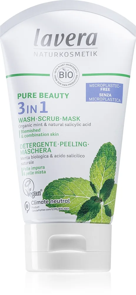 Lavera Pure Beauty syväpuhdistava geeli 3in1 125 ml